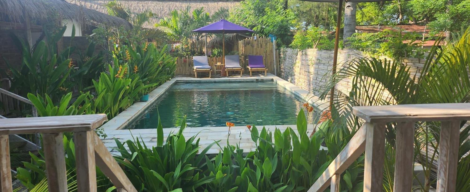 Purple Beach - Maithelia - Gili Air Ngoại thất bức ảnh